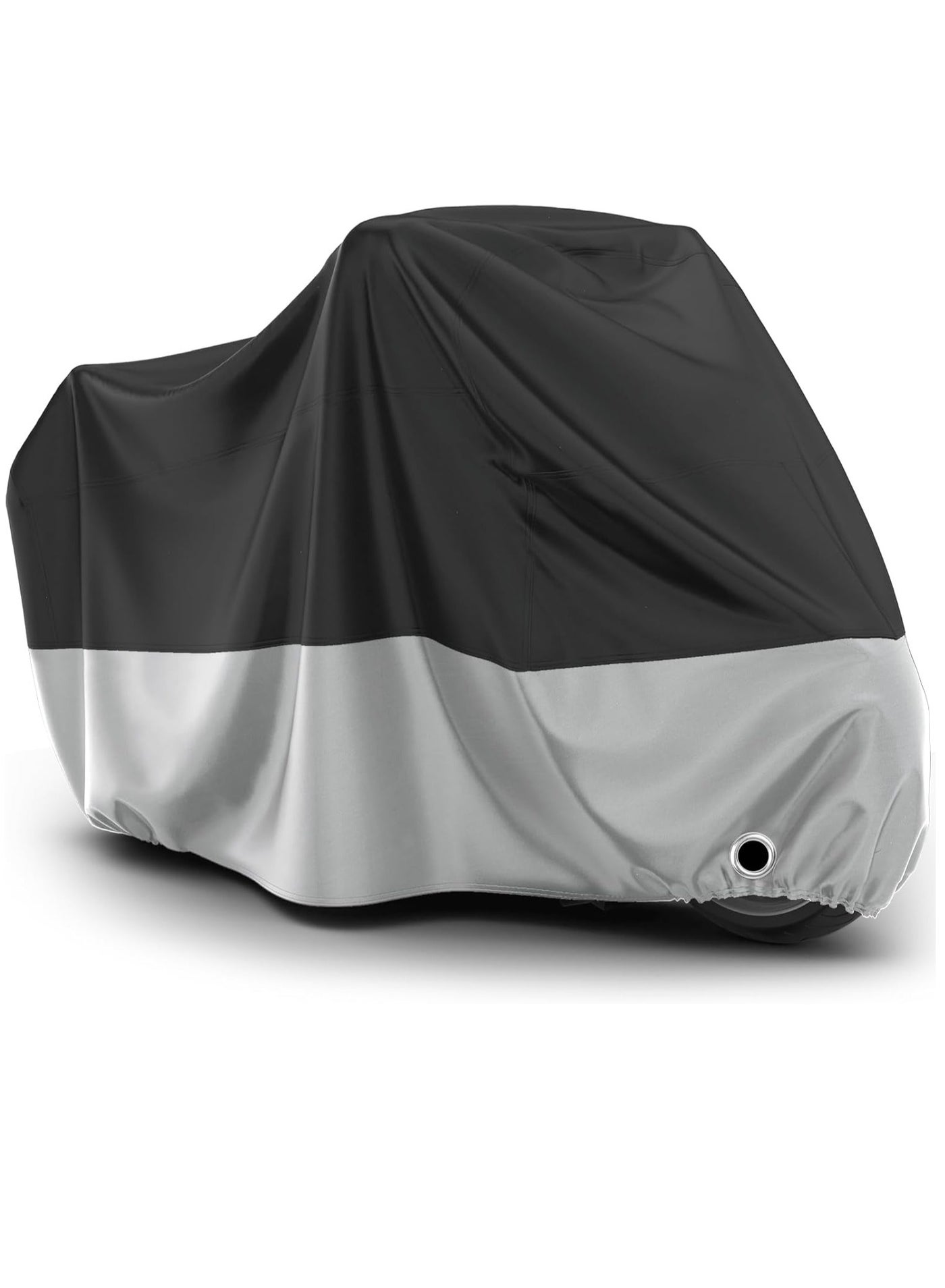 Motorcycle Cover Waterproof Outdoor - All Season Sun Protection Oxford with Lock-Holes Rain Snow Windproof Dustproof Universal Fit Motorbikes Vehicle Moped Cover, 104" x 41" x 50"