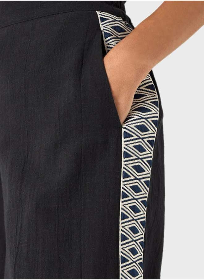 2Xtremz Embroidered Wide Leg Pants