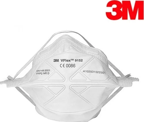 3M Vflex 9152E FFP2 Non Vented Dust and Mist Respirator Mask 50 pcs