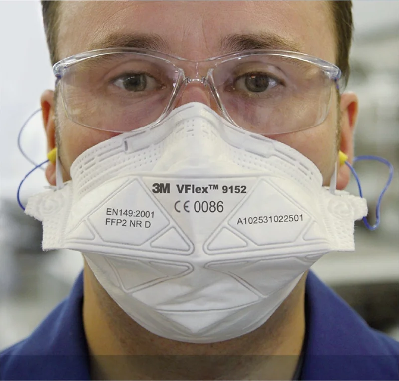 3M Vflex 9152E FFP2 Non Vented Dust and Mist Respirator Mask 50 pcs