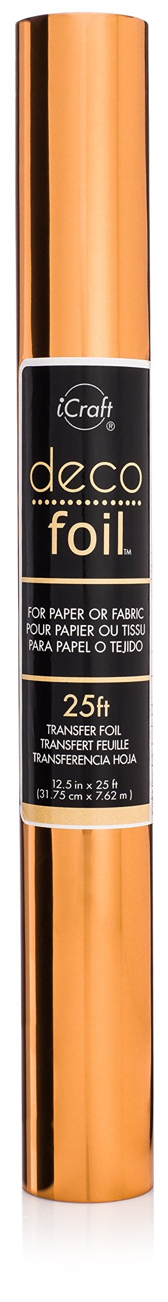 iCraft Deco Foil Value Roll 125 inches x 25 feet Copper