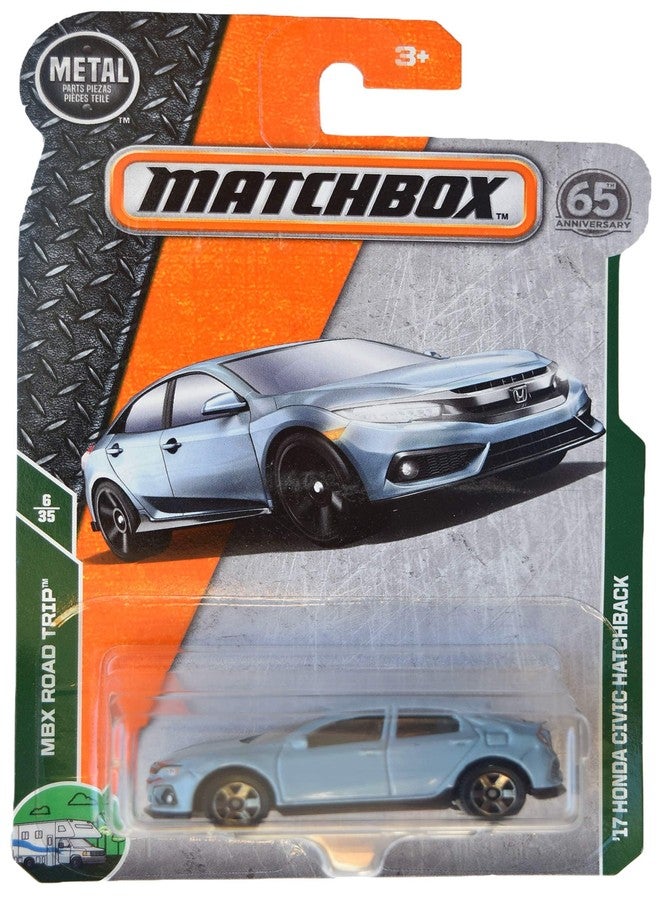 Matchbox '17 Hon-da Civic Hatchback, [Slate Blue] 6/35 - Image 1