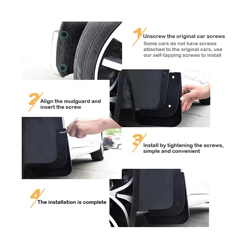 Mud Flaps: 4pcs No Drill Mud Flaps for Mazda CX-5 - Splash Guards for Off-Road Suv Exterior Protection - Image 5