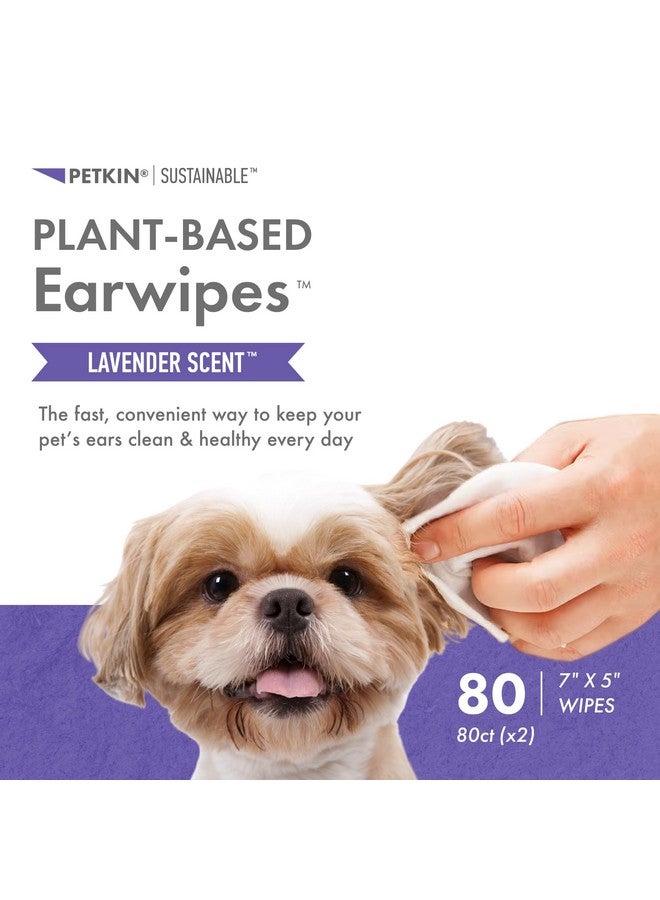 بيتكين مناديل أذن بيتكين النباتية، 80 منديل، عبوة من قطعتين - مناديل أذن مستدامة وقائمة على مواد حيوية للحيوانات الأليفة للكلاب والقطط - تنظف منطقة الأذن والأوساخ والروائح والشمع - تنظف وترطب بوعي - سهلة الاستخدام - برائحة اللافندر - Image 2