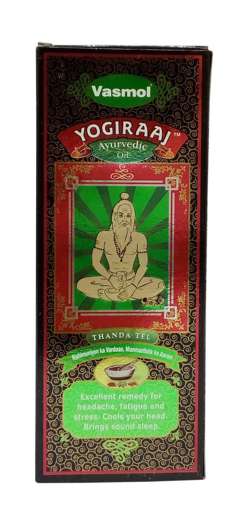 Vasmol Yogiraaj Ayurvedic Hair Oil - Thanda Tel, 200ml Carton - Image 3