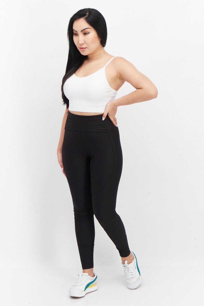 PUMA Women Sportswear Fit Running Leggings, Black - Image 3