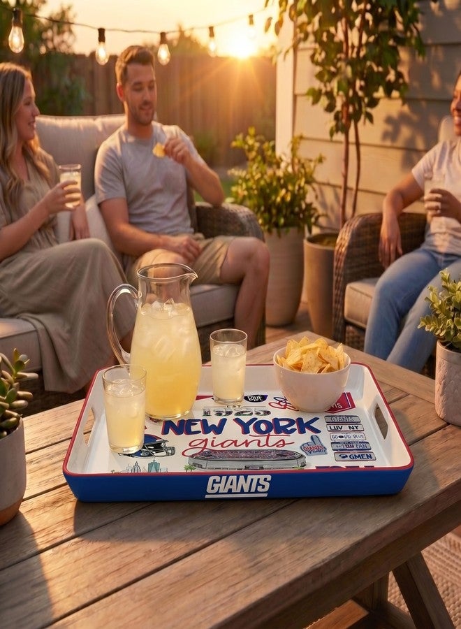 Proformance Home NFL New York Giants Loco Fan Large Serving Tray w/Handles - Image 5