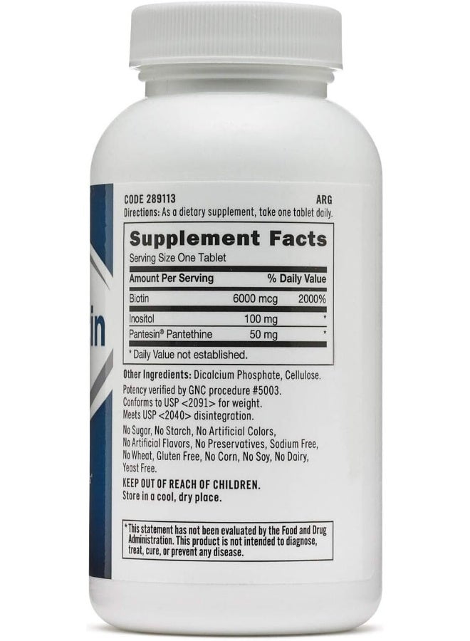 GNC Super Biotin 6000 Mcg - Image 2