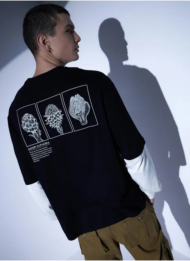 Hubberholme Black T-Shirt For Men