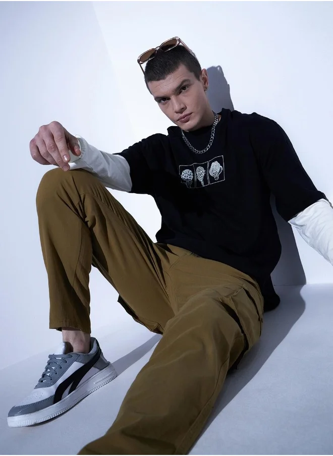 Hubberholme Black T-Shirt For Men