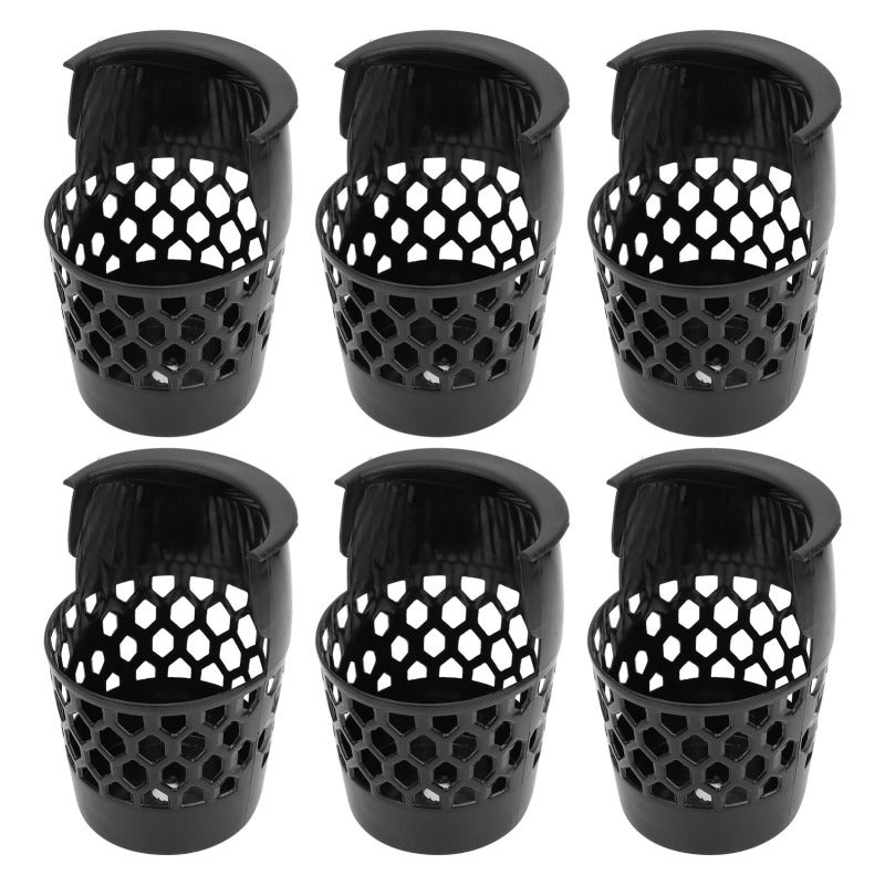 Pool Table Baskets: 6-Piece Plastic Ball Pockets - Lightweight Durable Easy To Clean Billiard Table Accessories for Home Billiard Rooms Cue Sports Players - Image 1