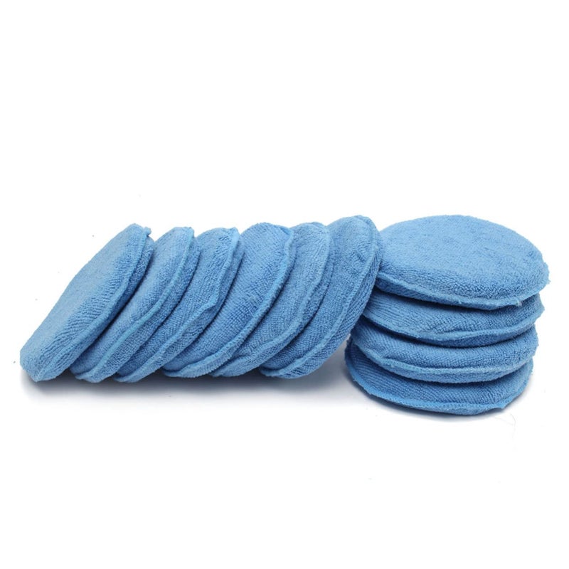 10 Pack Dual Sided Car Wax Applicator Pads for Polishing and Cleaning Vehicles - Image 2