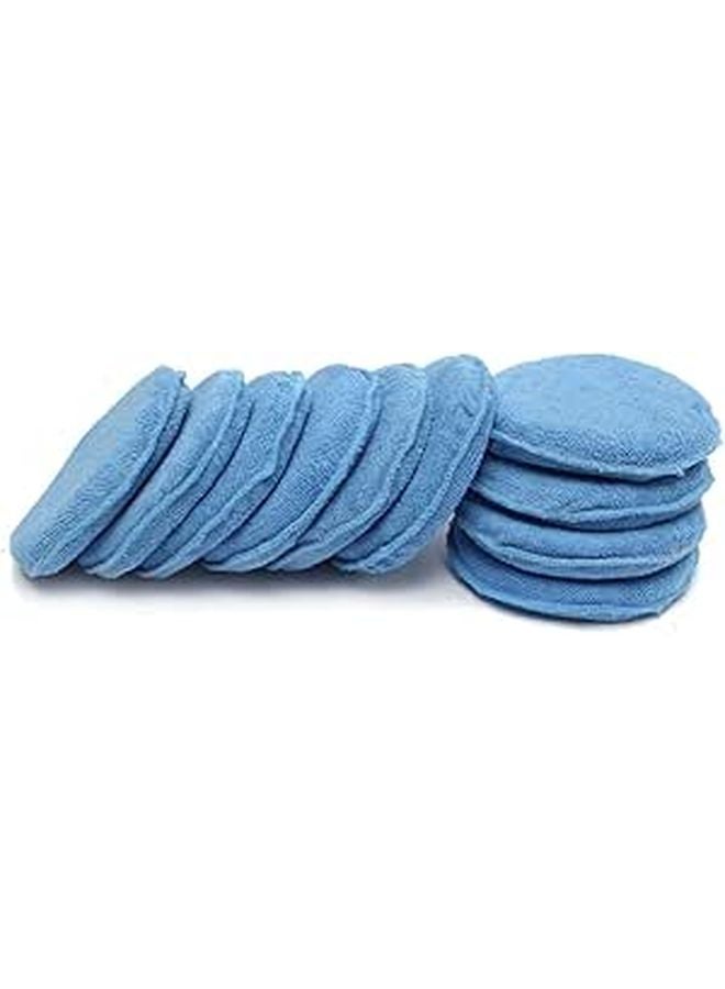 10 Pack Dual Sided Car Wax Applicator Pads for Polishing and Cleaning Vehicles - Image 1