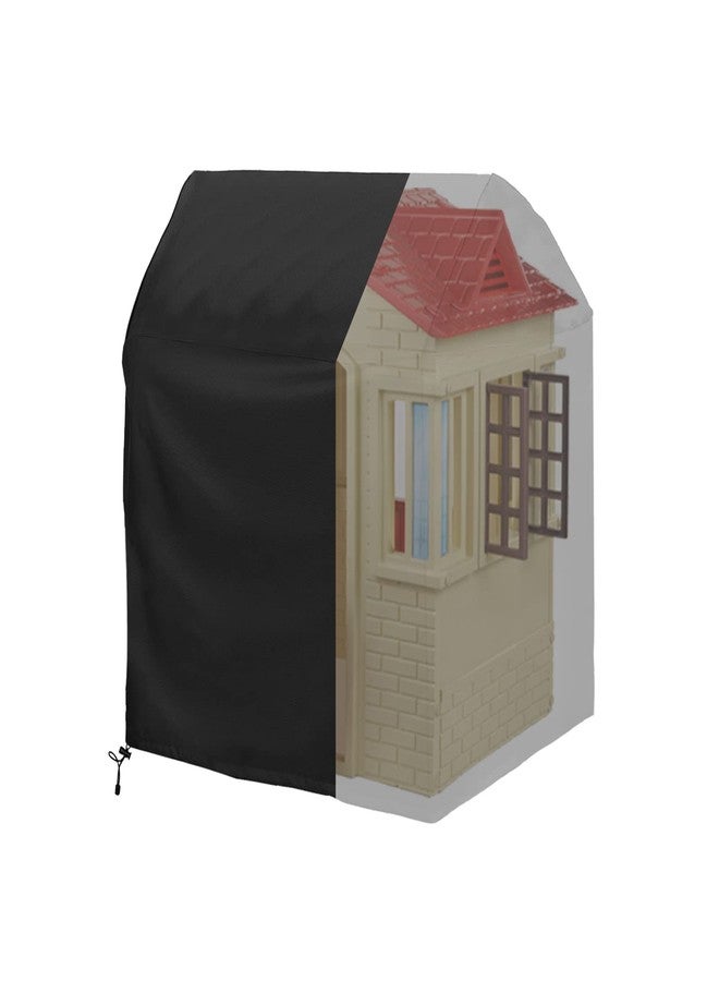 Iceberg Elf Outdoor playhouse covers waterproof, Wooden playhouse cover, 45" L x 40" W x 50" H, Rainproof, Sun Protection dust, , 420D Heavy duty oxford fabric, (Black) - Image 1