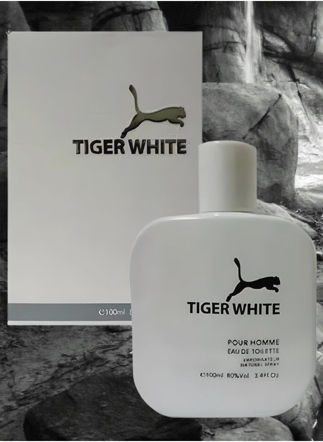 TRI 8 Pieces Tiger White Perfume For Men 100ml EDT  - Image 2