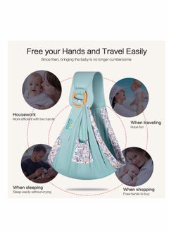 Baby Sling, Baby Wrap Carrier, Natural Cotton Baby Sling, Adjustable Breastfeeding Cover Cotton, Suitable for Newborns to 15Kg, Infants and Toddlers, Soft and Comfortable, Ideal Gift - pzsku/Z174C44780A9DCE21D6B8Z/45/_/1717030089/09b08e3f-8798-480b-8ee2-3a0410013a8f