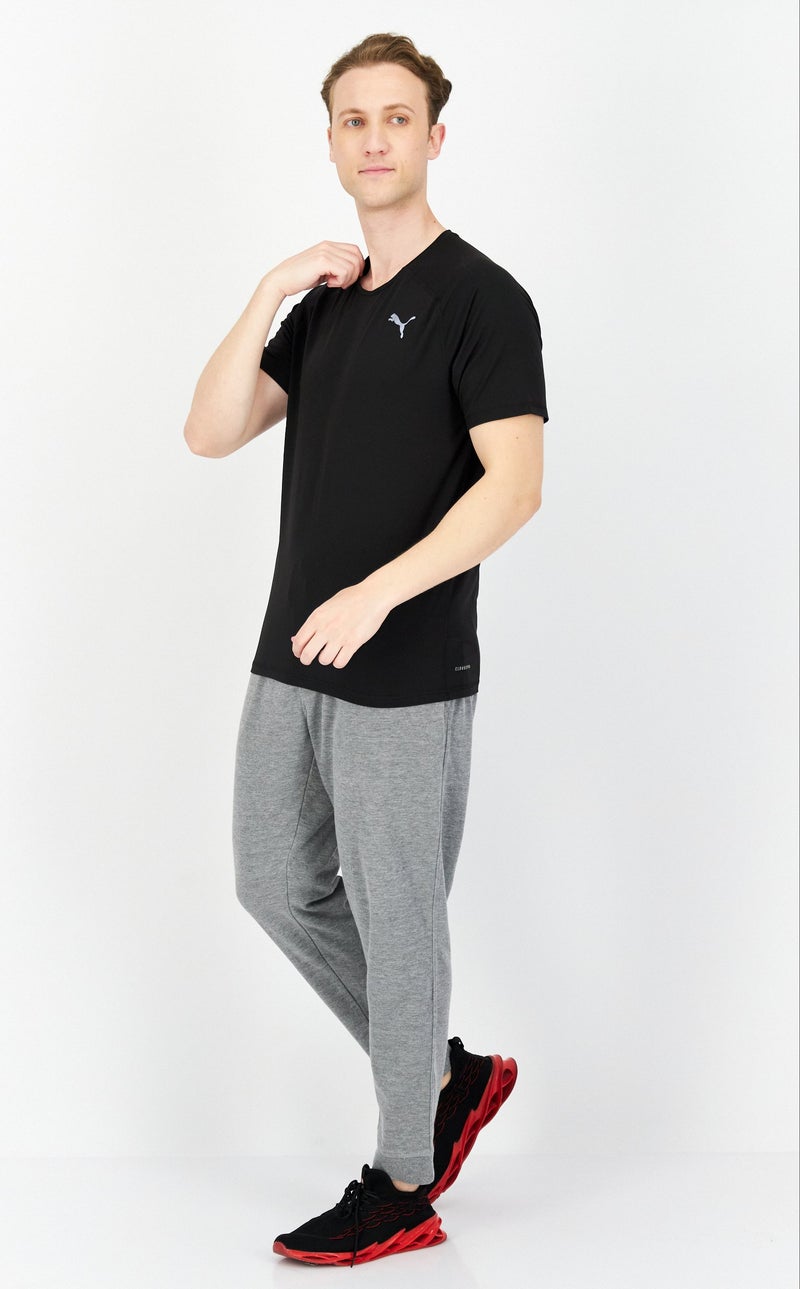 PUMA Men Sportswear Fit Brand Logo Running T Shirt, Black - Image 4