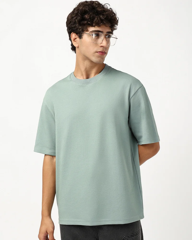 Men's Jadeite Green Oversized T-shirt