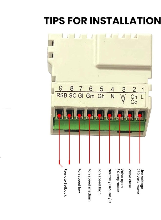 Home T6861H2WG fancoil On/Off thermostat, with remote sensor and remote setback inputs - Image 2