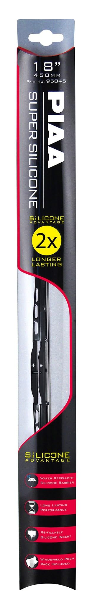 Piaa 94045 Silicone Wiper Blade Refill 18 Pack of 1