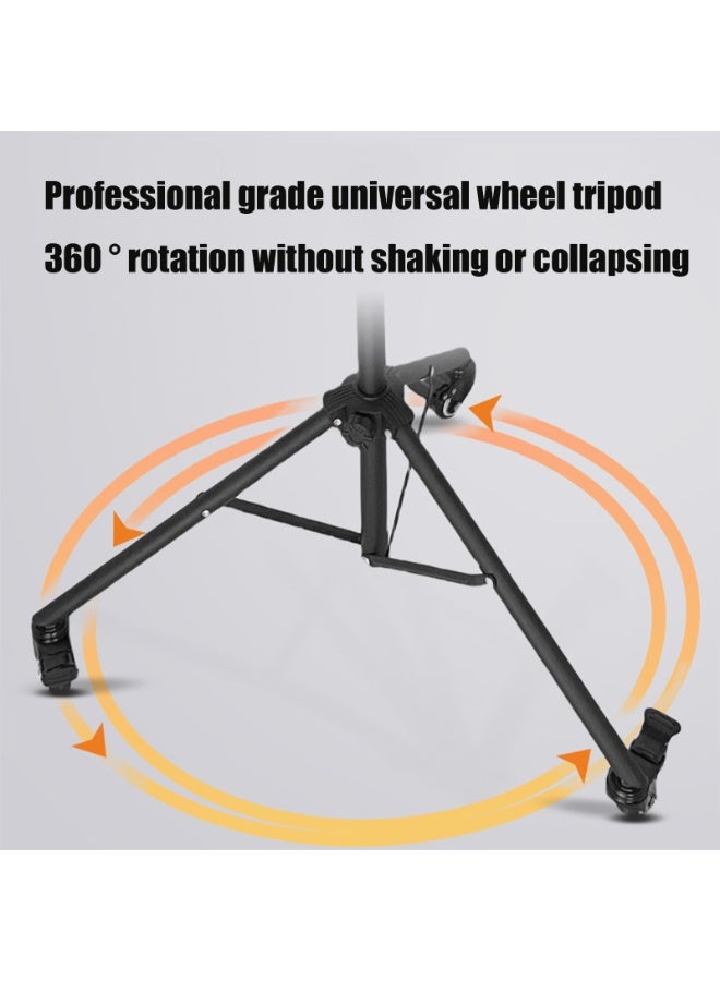Arabest 360° Rotating Floor Microphone Stand With Wheels, Upgraded All-In-One Live Streaming Mic Stand Complete With Full Set Multi-Functional Accessories For Podcast Recording Gaming Broadcast - Image 2