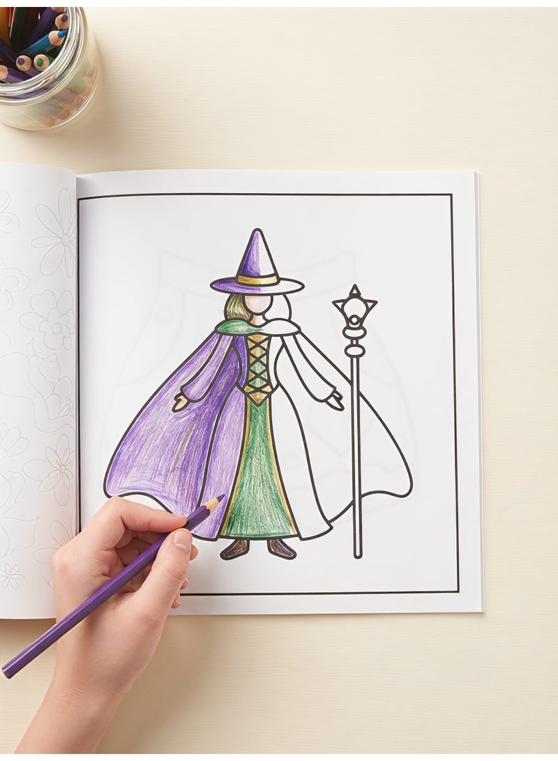 كتاب تلوين أجواء الموضة لاسترخاء الكبار والمراهقين - أزياء جمالية عصرية للحد من القلق بخطوط عريضة، 20 صفحة بجهة واحدة (20x20 سم) - Image 5