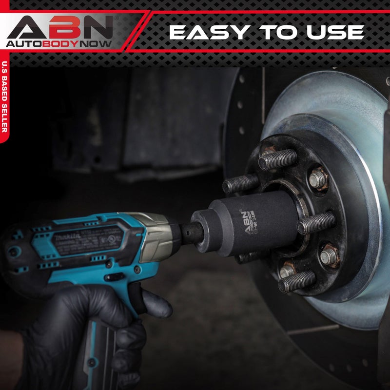 ABN Axle Nut Socket, 34mm, 1/2in Drive, 6 Point â€“ Universal for All Vehicle 6pt Installation, Removal, Repair - Image 4