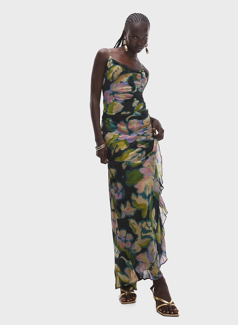 TOPSHOP Floral Slip Dress - Image 1