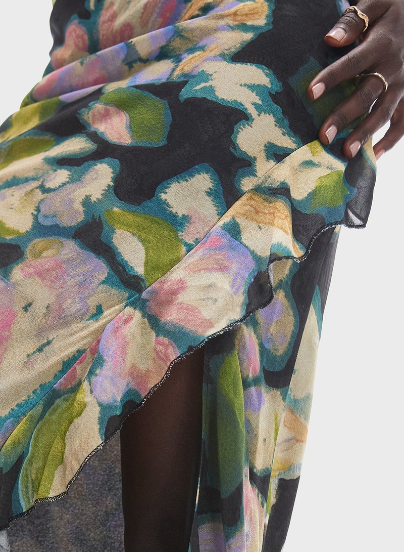 TOPSHOP Floral Slip Dress - Image 3