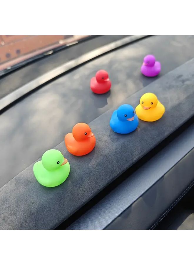 30 Rainbow Ducks Car Dashboard Decor Ornament Set Jeep Cruise Hide And Seek Gift Show Your Kindness Rainbow Themed Interior Decoration - Image 1