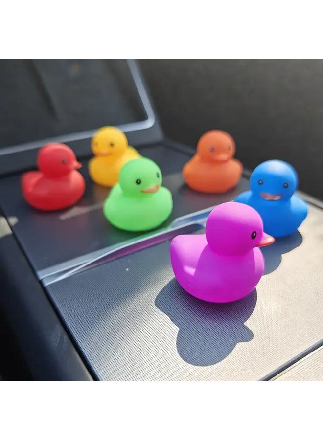 30 Rainbow Ducks Car Dashboard Decor Ornament Set Jeep Cruise Hide And Seek Gift Show Your Kindness Rainbow Themed Interior Decoration - Image 3