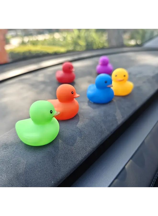30 Rainbow Ducks Car Dashboard Decor Ornament Set Jeep Cruise Hide And Seek Gift Show Your Kindness Rainbow Themed Interior Decoration - Image 5