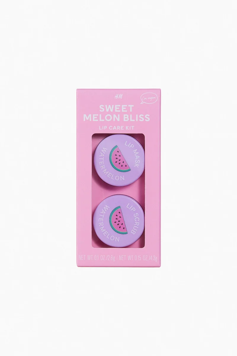 اتش اند ام طقم العناية بالشفاه