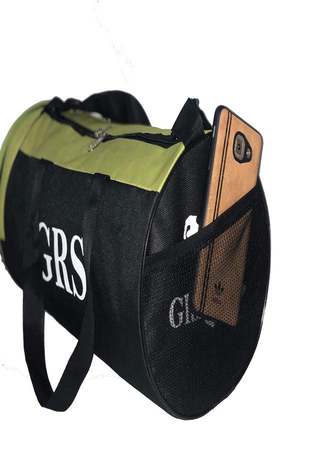 مجموعة GRS® Power_32 لتمديد العضلات وتقوية العضلات، وحقيبة رياضية للرجال والنساء (أخضر وأسود)، وحامل تمارين الضغط المصنوع من الفولاذ القوي، وحبل القفز (أسود) (مجموعة كاملة) - Image 4