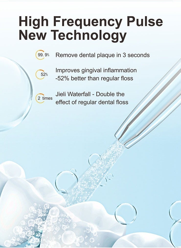 DOSCHER Portable Water Dental Flosser For Teeth Cleaning Dental Oral Irrigator With 4 Modes Scalable 4 Jet Nozzles IPX7 Water Resistance 300ML - Image 4