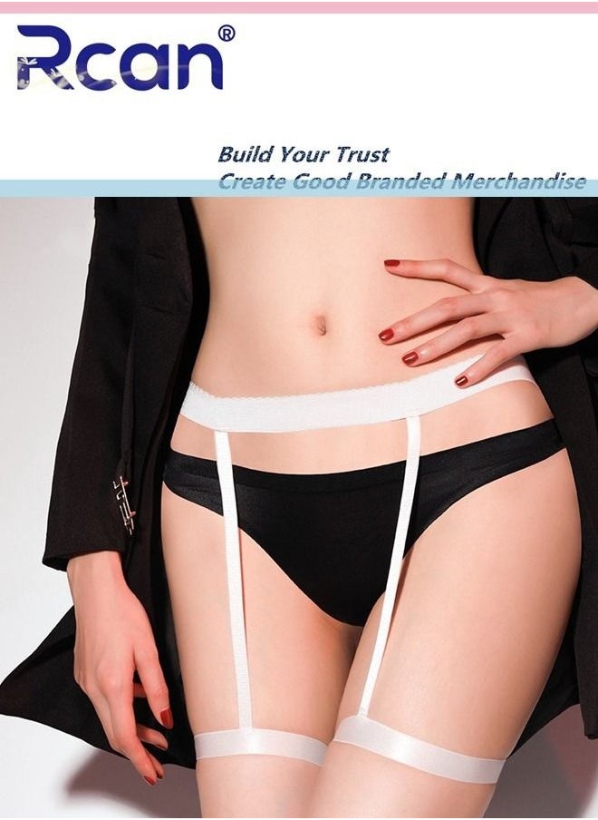 Rcan - Stretch Garter Belt Integrated Non Slip Fashion Leg Accessories Leg Loops for Girls and Women - Image 1