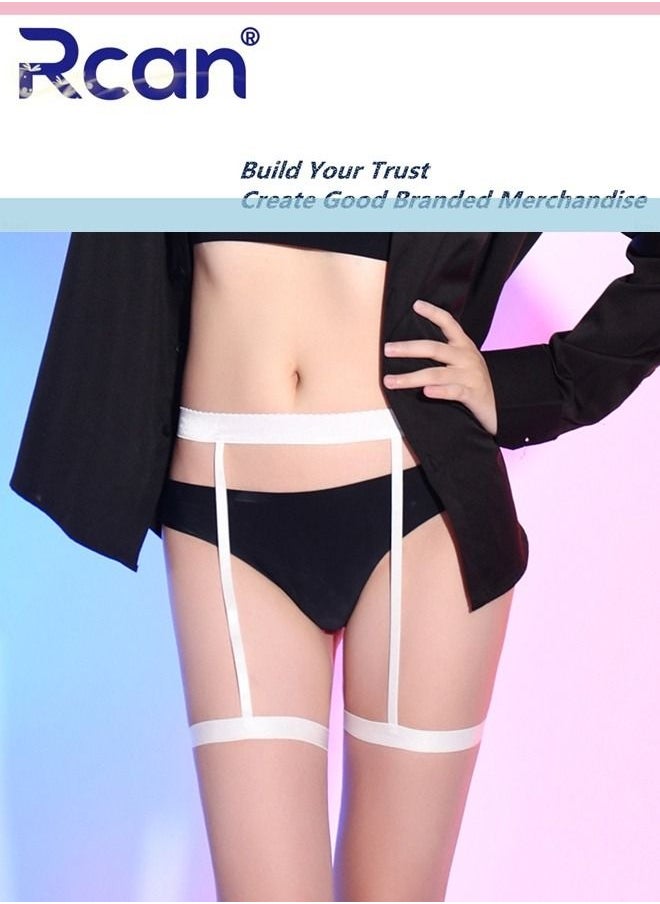 Rcan - Stretch Garter Belt Integrated Non Slip Fashion Leg Accessories Leg Loops for Girls and Women - Image 1