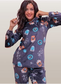 MANIKAN Velvet women's winter pajama-With a distinctive hood with a soft feel  - Image 1