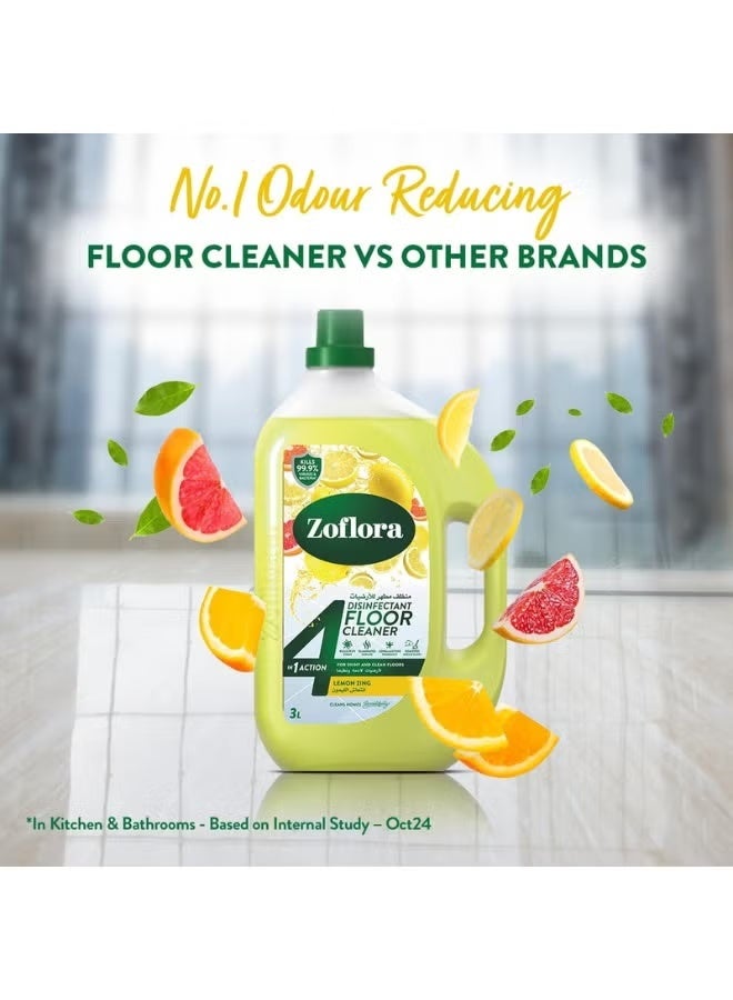 Zoflora Lemon Zing Diluted Disinfectant Floor Cleaner – 3L - Image 5