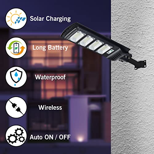 Epyz 120 Watt Solar Street Lights Outdoor Waterproof with Motion Sensor for Garden Street, Lawn [ with Out Pole ] [ Pack of 1, White Light, 468LED ] - Image 3