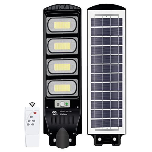 Epyz 120 Watt Solar Street Lights Outdoor Waterproof with Motion Sensor for Garden Street, Lawn [ with Out Pole ] [ Pack of 1, White Light, 468LED ] - Image 1