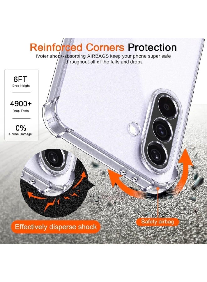 Case for Samsung Galaxy S26 5G Cover Case soft TPU Transparent Silicone Gel Back Protective Case shock Absorbent Reinforced Bumper Corners for S26 Clear 5G - Image 3