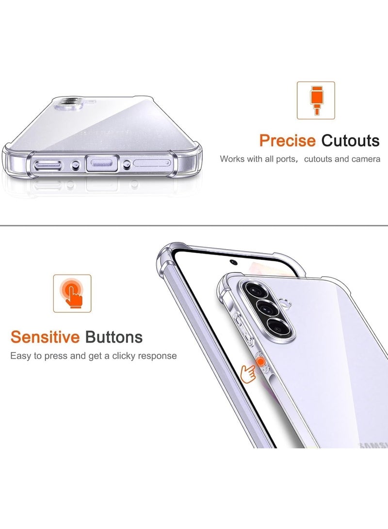 Case for Samsung Galaxy S26 5G Cover Case soft TPU Transparent Silicone Gel Back Protective Case shock Absorbent Reinforced Bumper Corners for S26 Clear 5G - Image 4