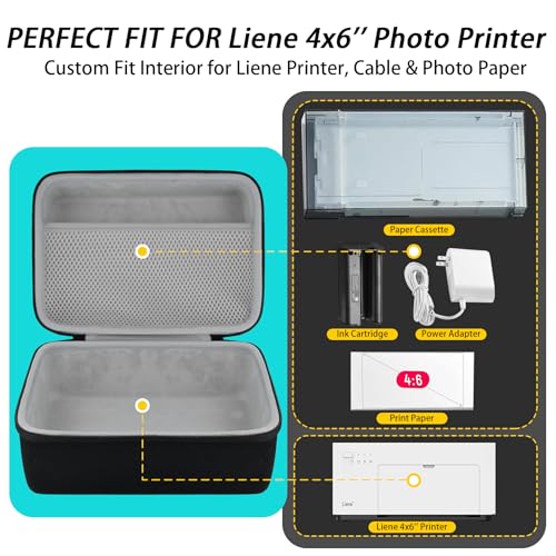 khanka Case Compatible with M100 M200 Liene 4x6'' Photo Printer, Wi-Fi Picture Printer,Case Only - Image 3