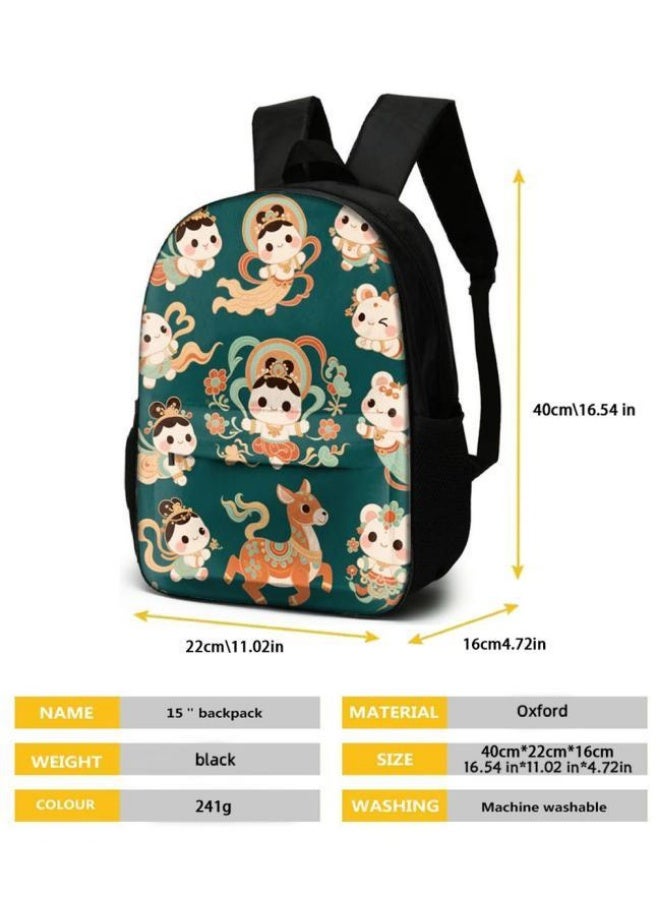 [Super new special offer] Cartoon theme bag three-piece set | double-shoulder + hand-held + storage pen bag | gift self-use good-looking - 460 - Image 5