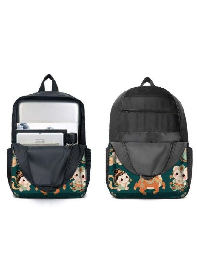[Super new special offer] Cartoon theme bag three-piece set | double-shoulder + hand-held + storage pen bag | gift self-use good-looking - 460 - Image 4
