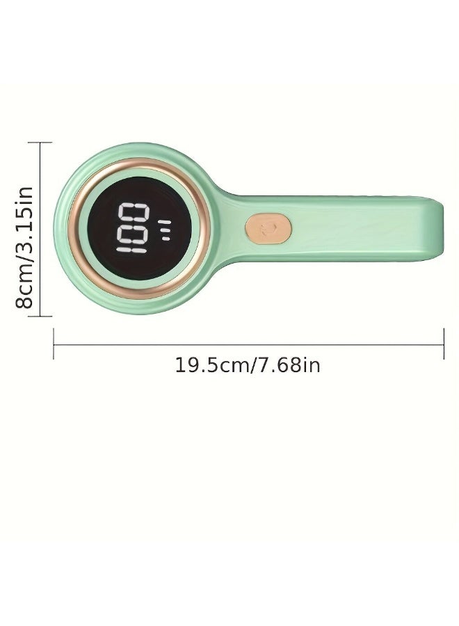 ماكينة إزالة الوبر قابلة لإعادة الشحن مع شاشة رقمية لتنظيف الملابس والأقمشة بسرعة وفعالية. - Image 2