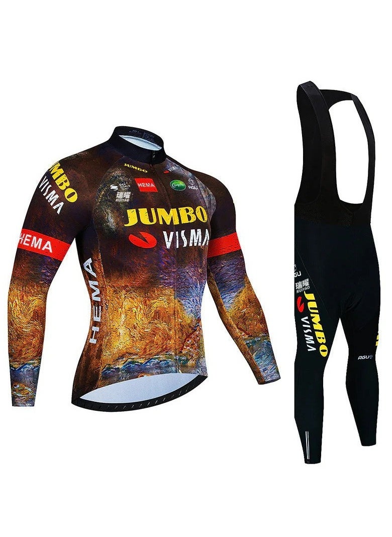 KUYING Men's And Women's Long Sleeved Thin Mountain Bike Riding Suit Set  - Image 1