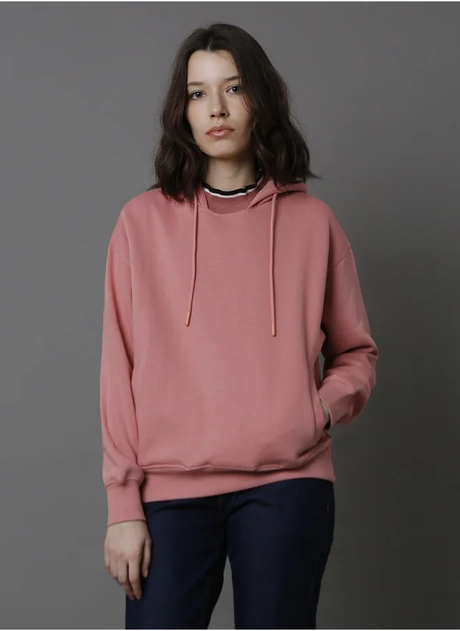 HIGH STAR Women Pink Sweatshirt