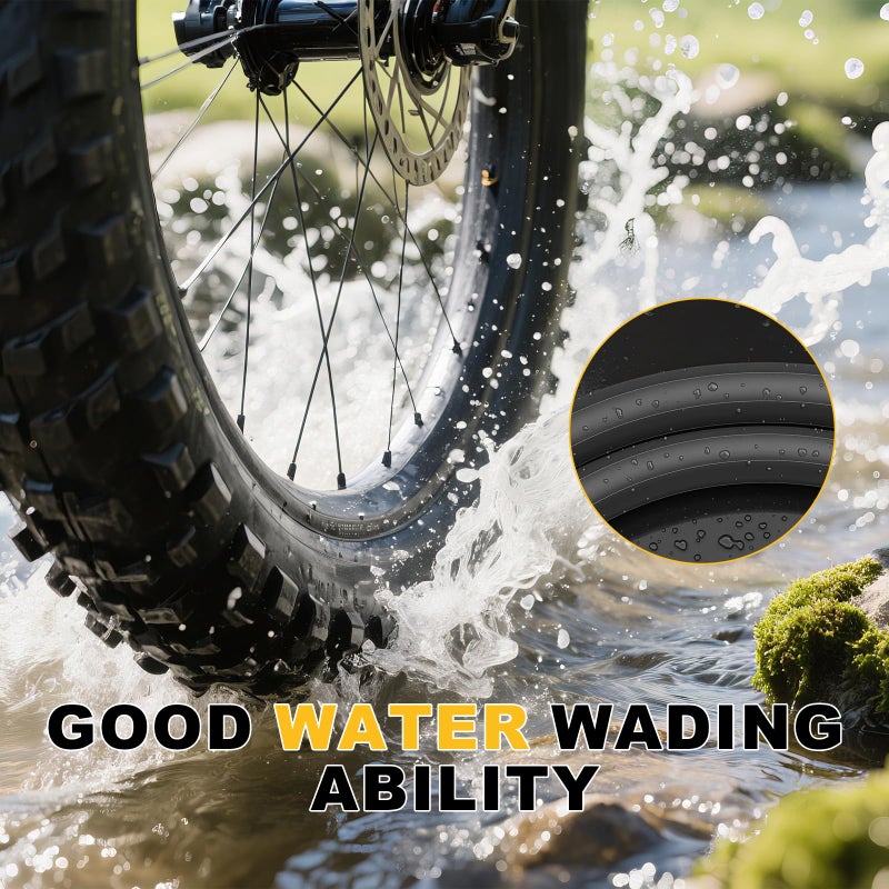 Pagpl 26 Inch Bike Tires Replacement 2-Pack 26x1.95 Bike Tire with Anti-Stab Weave, Folding Mountain Bicycle Tires and Tubes - Image 5